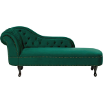 Beliani Nimes Chaise Longue Fluweel 170 X 170 Cm - Verde