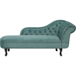 Beliani Nimes Chaise Longue Fluweel 170 X 170 Cm - Verde