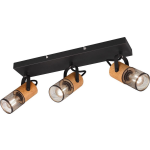 BES LED Led Plafondspot - Trion Yosh - E14 Fitting - 3-lichts - Rechthoek - Mat - Aluminium - Zwart