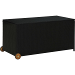 Vidaxl Tuinbox 130x65x115 Cm Poly Rattan - Zwart