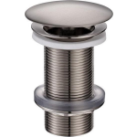 Royal Plaza Merlot wastafelplug 1 1/4" niet afsluitbaar geborsteld messing 23482