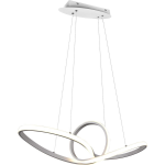 BES LED Led Hanglamp - Trion Sonso - 28w - Natuurlijk 4000k - Rond - Mat - Aluminium - Wit