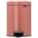 Brabantia Newicon Pedaalemmer 5 Liter Met Kunststof Binnenemmer - Terracotta Pink - Roze