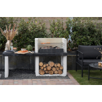 Sarom Fuoco - Betonnen Barbecue - Porto New - 160 X 51,5 X 96,8 Cm - Grijs