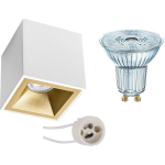 Osram - Opbouwspot Set - Parathom Par16 940 36d - Pragmi Cliron Pro - Gu10 Fitting - Dimbaar - Opbouw Vierkant - Mat