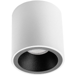 BES LED Opbouwspot Gu10 - Pragmi Cliron Pro - Opbouw Rond - Mat/ - Aluminium - Verdiept - Ø90mm - Zwart