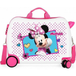 Disney Minnie Mouse Meisjes Abs Kinderkoffer Rol Zit 4 W - Rosa