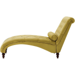 Beliani Muret Chaise Longue Fluweel 72 X 163 Cm - Geel