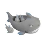 Badspeelset Haaien 4 Delig - Badspeelgoed Haai - Speelgoed Voor Kinderen En Baby's - Grijs