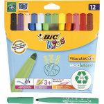 Bic Kids Viltstift Visacolor Xl Ecolutions 12 Stiften In Een Kartonnen Etui