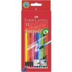 Faber Castell Kleurpotlood Faber-castell Uitgumbaar Etui à 12 Stuks