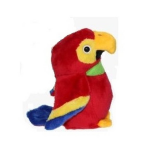 Pluche Rode Ara Papegaai Knuffel 15 Cm - Tropische Vogels Speelgoed Knuffeldieren - Rood