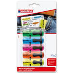 Edding Mini Markeerstift 7, Blister Met 5 Stuks Geassorteerde Kleuren