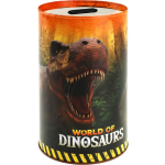 Toi-Toys Spaarpot World Of Dinosaurs 15 X 10 Cm/oranje - Bruin