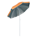 Eurotrail strandparasol 180 x 160 cm staal 2-delig - Oranje