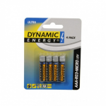 Dynamic Energy batterijen ultra R03 AAA zink 4 stuks