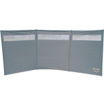 Eurotrail windscherm raam 375 x 150 cm polyester/staal grijs