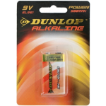 Dunlop batterij 9V blok 6LR61 alkaline 1 stuk