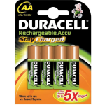 Duracell batterijen AA oplaadbaar 1.2V bruin/groen 4 stuks