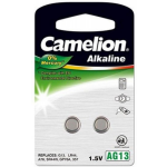 Camelion knoopcelbatterij LR44/A76 Alkaline 1.5V 2 stuks