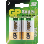 GP Super Alkaline batterijen type D - 2 stuks
