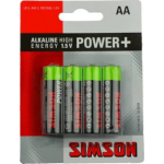 Simson batterijen Power Plus AA alkaline 4 stuks