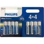 Philips Philips batterijen ultra alkaline LR6/AA 8 stuks
