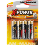 Ansmann batterijen X-power AA alkaline per 4 stuks