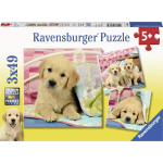 Ravensburger Puzzel Knuffelhondjes 3X49 Stukjes