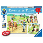 Ravensburger Puzzel Paarden 3X49 Stukjes