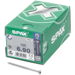 SPAX 191010600903 Universele schroef, Verzonken kop, 6 x 90, Deeldraad, T-STAR plus T30 - WIROX - 100 stuks