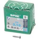 SPAX -S 1197000300163 Roestvaststalen schroef, Verzonken kop, 3 x 16, Voldraad, T-STAR plus T10, S-punt - blank - 200 stuks
