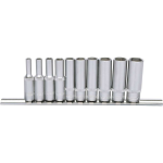 KS Tools 917.0610 10-delige ClassicDopsleutelset - Zeskant lang - 4-13mm - 1/4"