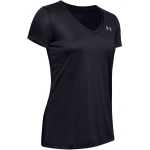 UNDER ARMOUR Tech V-Hals Shirt Women - Zwart