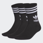 Adidas Mid Cut Sokken 3 Paar - Zwart