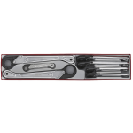 Teng Tools TTXQRS07 7-delige Pijpringsleutelset in tray - Open - 13-32mm