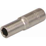 Silverline line 107241 Diepe dopsleutel - Zeskant - 12mm - 1/2" - Silver