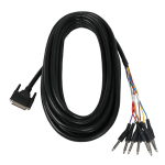 Devine MUL004/10 multikabel 8x 6.35 mm TRS naar DB25 10m