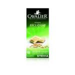 Cavalier Chocolade white rice crisp gezoet met stevia 85 gram