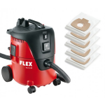 Flex VC21LMC Bouwstofzuiger incl. filterzakken (5st) - 1250W - L-klasse - 20L