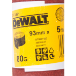 DeWalt DT3591 Schuurpapier rol - P80 - 5m - 93mm