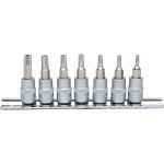 KS Tools 911.1460 7-delige Bit-dopsleutelset met boring - TB10-TB40 - 1/4"