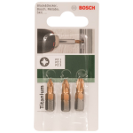 Bosch 2609255968 3-delige schroefbitset (PZ) (3st) - Titanium