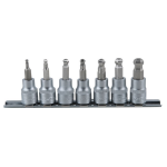 KS Tools 911.3922 7-delige Bit-dopsleutelsset - binnenzeskant met kogelkop - 3/8"