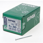 SPAX 191010450803 Universele schroef, Verzonken kop, 4.5 x 80, Deeldraad, T-STAR plus T20 - WIROX - 100 stuks