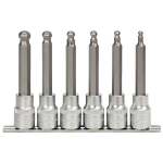 KS Tools 911.1650 6-delige Bit-dopsleutelset binnenzeskant - Lang - 1/2"