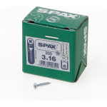 SPAX -S 1081010300163 Universele schroef, Verzonken kop, 3 x 16, Voldraad, Kruiskop Z1, S-punt - WIROX - 200 stuks