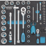 Hazet 163-224/57 57-delige Dopsleutel- / schroevendraaierset - 1/2''&1/4''