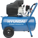 Hyundai 55802 Compressor - 8 bar - 50L - Blauw