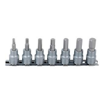KS Tools 911.1544 7-delige Bit-dopsleutelset binnenzeskant - 5-8mm - 1/4"